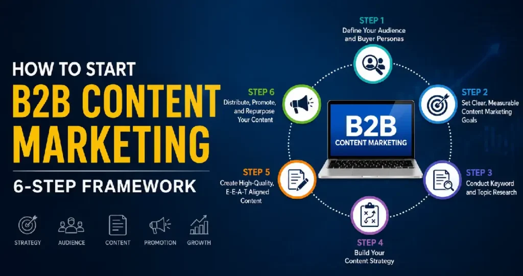 HOW TO START B2B CONTENT MARKETING: 6-STEP FRAMEWORK